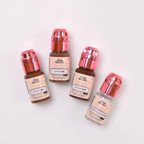 Tina Davies SUNSET Set - Perma Blend Luxe - 4x15ml - Pigmenti PMU REACH