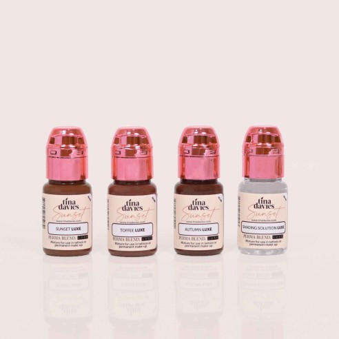 Tina Davies SUNSET Set - Perma Blend Luxe - 4x15ml - Pigmenti PMU REACH