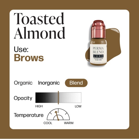 TOASTED ALMOND - Perma Blend Luxe - 15ml - Pigmento PMU REACH
