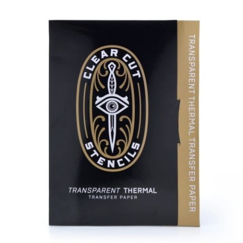 Transparent Thermal Transfer Paper - Clear Cut Stencils - 210x280mm - 25pz.
