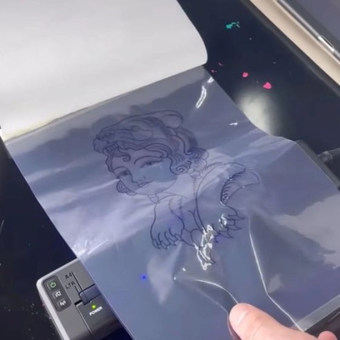 Transparent Thermal Transfer Paper - Clear Cut Stencils - 210x280mm - 25pz.
