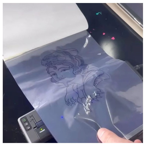 Transparent Thermal Transfer Paper - Clear Cut Stencils - 210x280mm - 25pz.