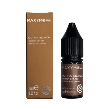 ULTRA BLACK - Tinta Liquida con Cheratina per Ciglia e Sopracciglia MAXYMOVA - 10ml