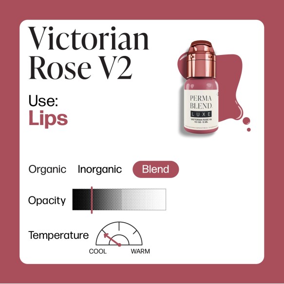 VICTORIAN ROSE V2 - Perma Blend Luxe - 15ml - Pigmento PMU REACH