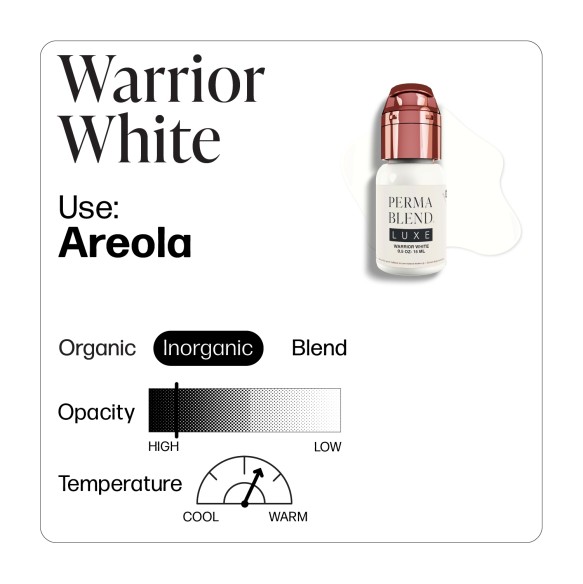 WARRIOR WHITE - Perma Blend Luxe - 15ml - Pigmento PMU REACH