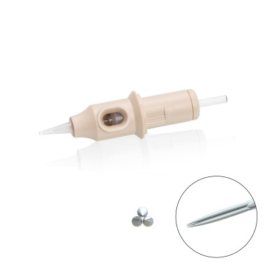 03 RL (Round Liner) 0,25mm - Long Taper - Cartucce Biotek Universali - Aghi PMU - 20pz