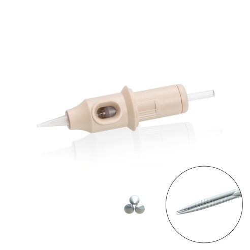 03 RL (Round Liner) 0,25mm - Long Taper - Cartucce Biotek Universali - Aghi PMU - 20pz