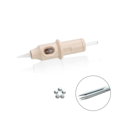 05 RS (Round Shader) 0,30mm - Medium Taper - Cartucce Biotek Universali - Aghi PMU - 20pz