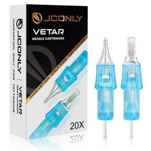 03x3 Stipple Shader 0,30 mm Long Taper - Cartucce Aghi Tattoo JCONLY VETAR - 20 pz