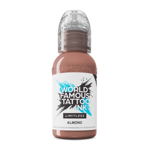 ALMOND - PINK RIBBON World Famous Limitless - 30ml - Colore Tattoo REACH