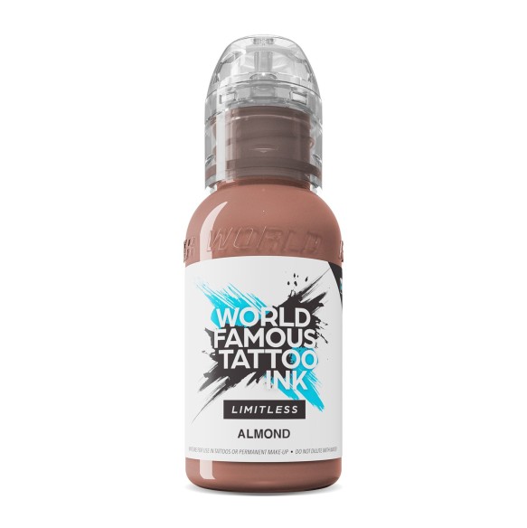 ALMOND - PINK RIBBON World Famous Limitless - 30ml - Colore Tattoo REACH