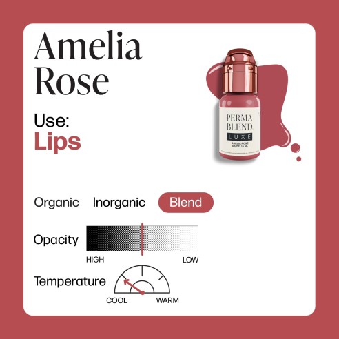 AMELIA ROSE - Perma Blend Luxe - 15ml - Pigmento PMU REACH