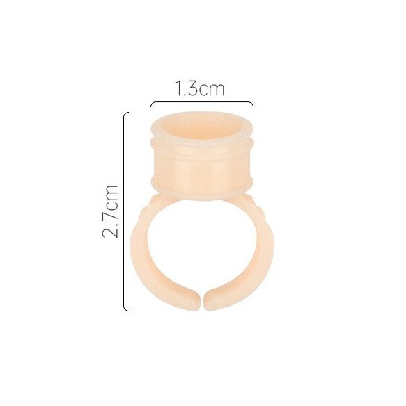 Anelli Porta Pigmento in Silicone Non Sterili - 50pz.