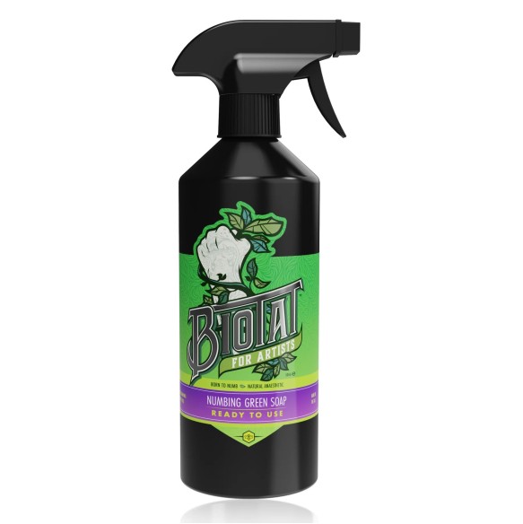 BIOTAT Numbing Tattoo Green Soap Ready To Use - 500ml