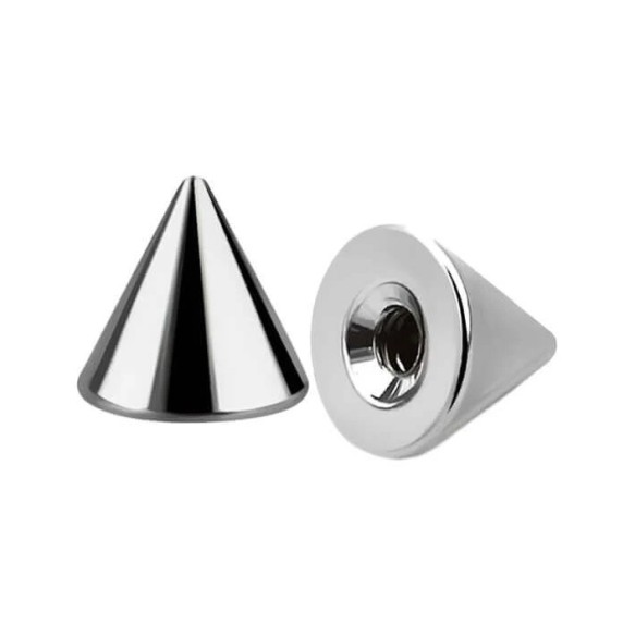 Terminale Cono Filettato in Acciaio Inox 316L per Piercing