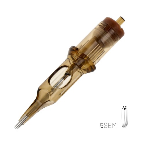 05 SEM (Soft Edge Magnum) 0,35 mm Long Taper - Cartucce Aghi Tattoo Kwadron - 20 pz