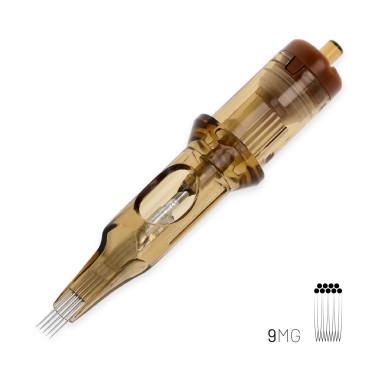 09 MG (Magnum) Long Taper - Cartucce Aghi Tattoo Kwadron - 20 pz