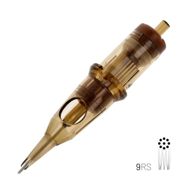 09 RS (Round Shader) Long Taper - Cartucce Aghi Tattoo Kwadron - 20 pz