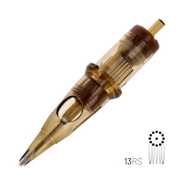 13 RS (Round Shader) Long Taper - Cartucce Aghi Tattoo Kwadron - 20 pz