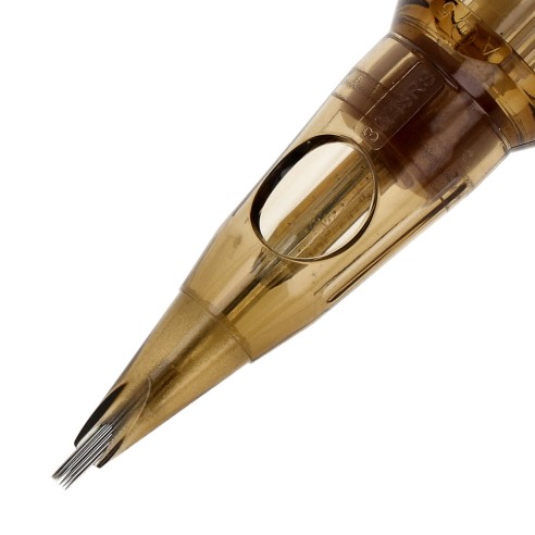 18 RS (Round Shader) Long Taper - Cartucce Aghi Tattoo Kwadron - 20 pz