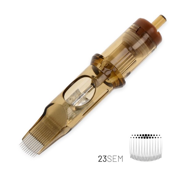 23 SEM (Soft Edge Magnum) Long Taper - Cartucce Aghi Tattoo Kwadron - 20 pz