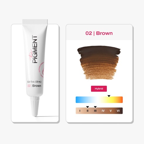 02 BROWN Microblading - The Pigment - 10ml - Pigmento PMU REACH