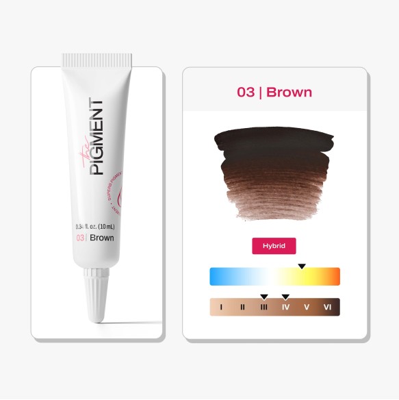 03 BROWN Microblading - The Pigment - 10ml - Pigmento PMU REACH