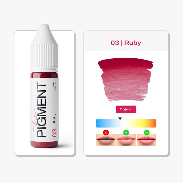 03 RUBY - The Pigment - 15ml - Pigmento PMU REACH