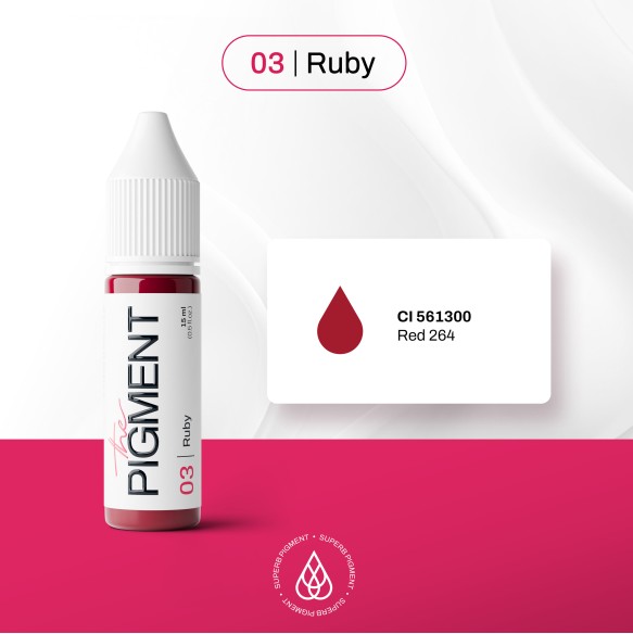 03 RUBY - The Pigment - 15ml - Pigmento PMU REACH