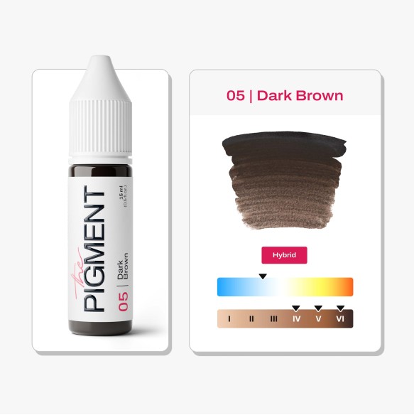 05 DARK BROWN - The Pigment - 15ml - Pigmento PMU REACH