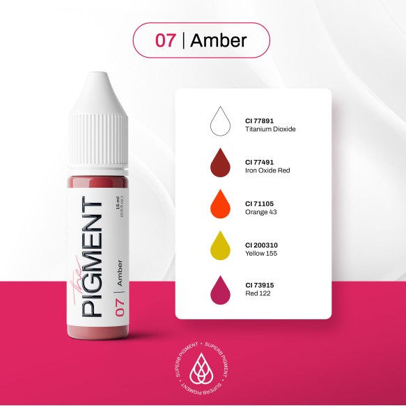 07 AMBER - The Pigment - 15ml - Pigmento PMU REACH