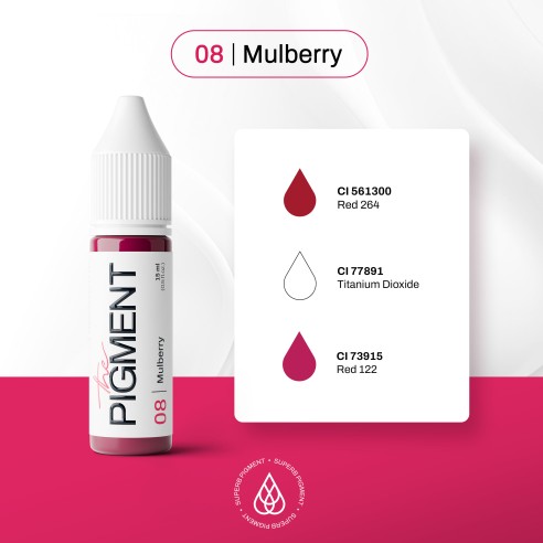 08 MULBERRY - The Pigment - 15ml - Pigmento PMU REACH