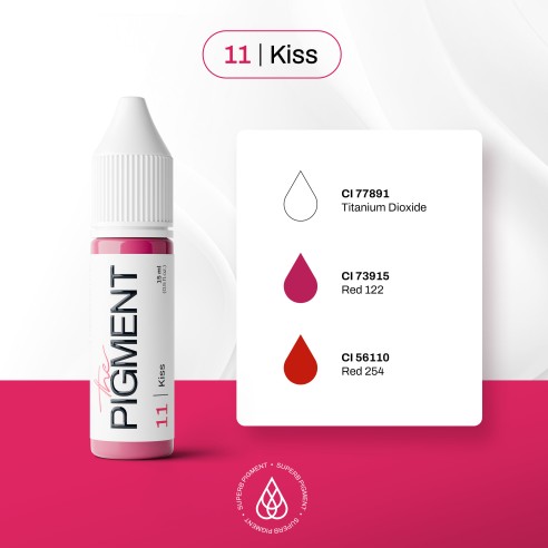 11 KISS - The Pigment - 15ml - Pigmento PMU REACH