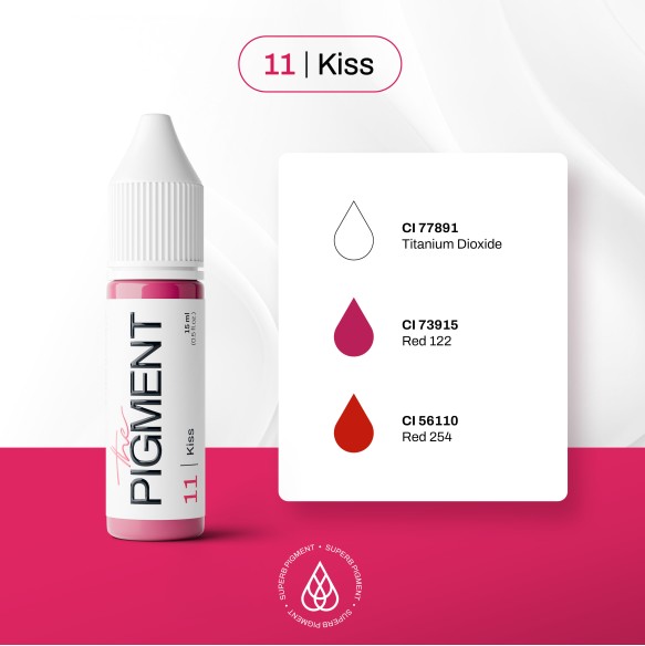 11 KISS - The Pigment - 15ml - Pigmento PMU REACH