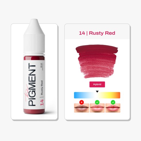 14 RUSTY RED - The Pigment - 15ml - Pigmento PMU REACH