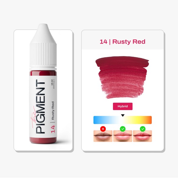 14 RUSTY RED - The Pigment - 15ml - Pigmento PMU REACH