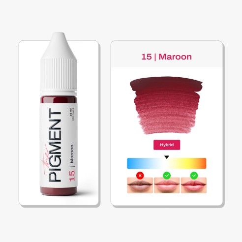 15 MAROON - The Pigment - 15ml - Pigmento PMU REACH