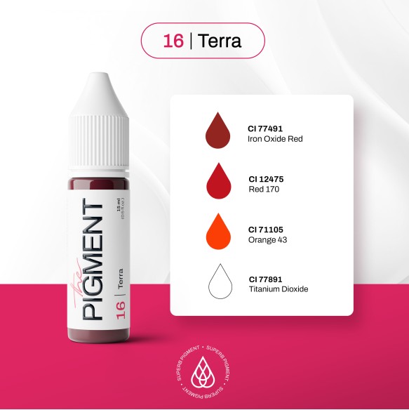 16 TERRA - The Pigment - 15ml - Pigmento PMU REACH