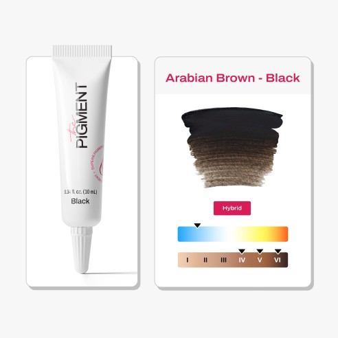 BLACK (ARABIAN BROWN) Microblading - The Pigment - 10ml - Pigmento PMU REACH