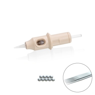 MATERIALE SCADUTO - Utilizzare Solo per Esercitazione | 09 Soft Magnum 0,35mm - Medium Taper - Cartucce Biotek Universali - Aghi PMU - 20pz