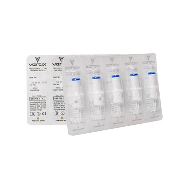 01 RL (Round Liner) 0,33mm - Cartucce Vertix NANO - Aghi PMU - 5pz.
