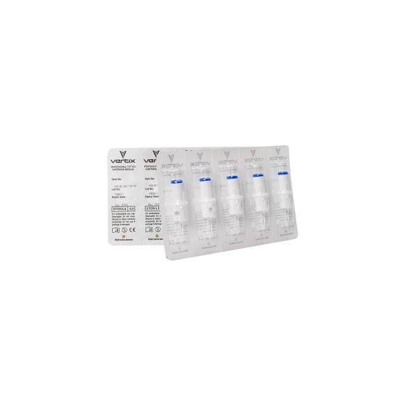01 RL (Round Liner) 0,33mm - Cartucce Vertix NANO - Aghi PMU - 5pz.