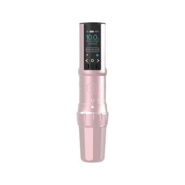 Microbeau E.L.B. PMU Machine - Corsa Regolabile (2.2 - 3.4 mm) - Blush Pink - Dermografo Wireless per Eyeliner, Labbra e Sopracciglia
