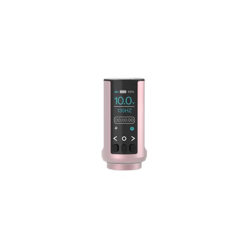 Microbeau E.L.B. PMU Machine - Corsa Regolabile (2.2 - 3.4 mm) - Blush Pink - Dermografo Wireless per Eyeliner, Labbra e Sopracciglia