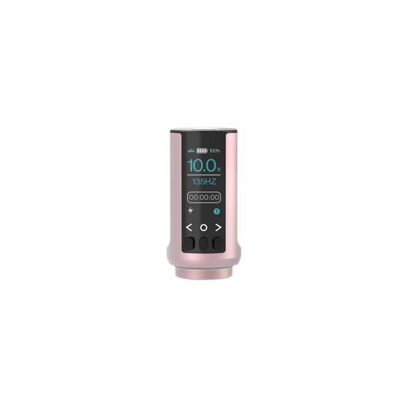 Microbeau E.L.B. PMU Machine - Corsa Regolabile (2.2 - 3.4 mm) - Blush Pink - Dermografo Wireless per Eyeliner, Labbra e Sopracciglia