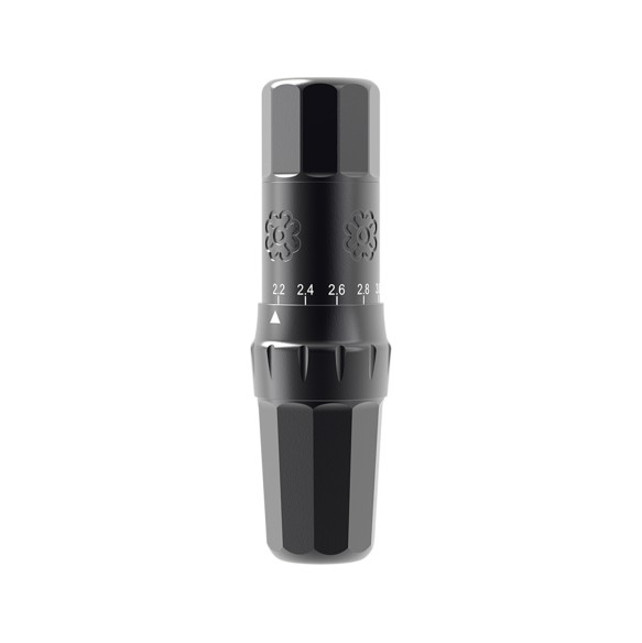 Microbeau E.L.B. PMU Machine - Corsa Regolabile (2.2 - 3.4 mm) - Matte Black - Dermografo Wireless per Eyeliner, Labbra e Sopracciglia