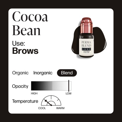 COCOA BEAN - Perma Blend Luxe - 15ml - Pigmento PMU REACH