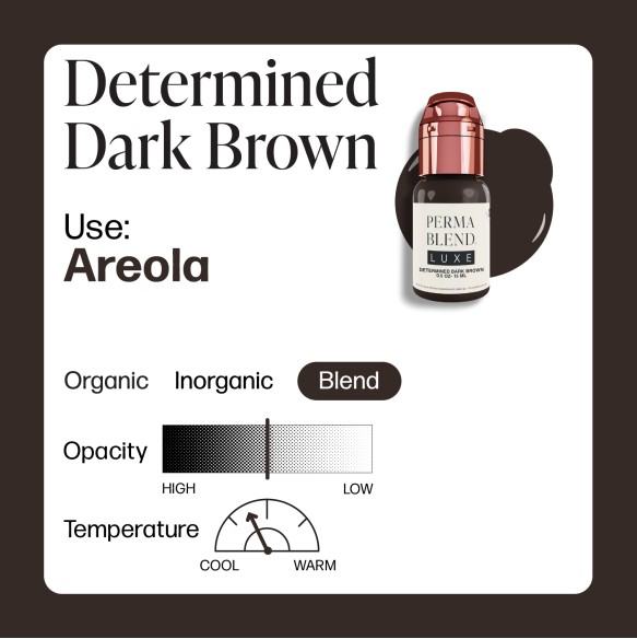 DETERMINED DARK BROWN - Perma Blend Luxe - 15ml - Pigmento PMU REACH