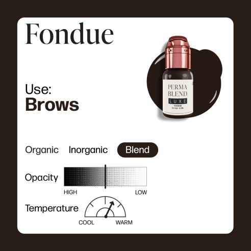 FONDUE - Perma Blend Luxe - 15ml - Pigmento PMU REACH
