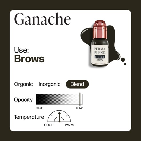 GANACHE - Perma Blend Luxe - 15ml - Pigmento PMU REACH